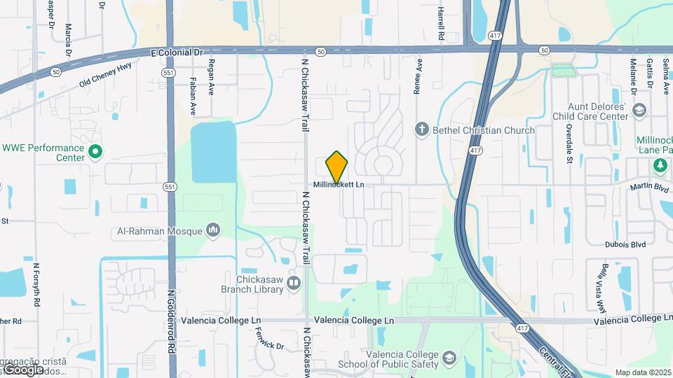 8200 Millinockett Ln Map and Location Details