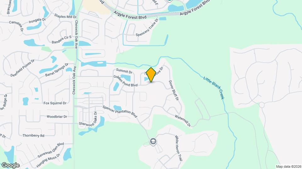 2923 Golden Pond Blvd Map and Location Details