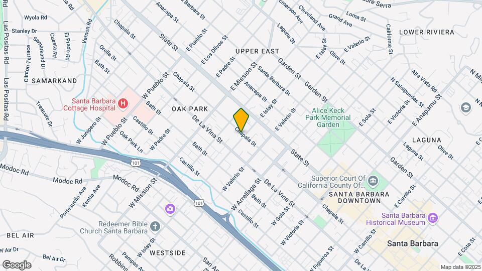1805 Chapala St Map and Location Details