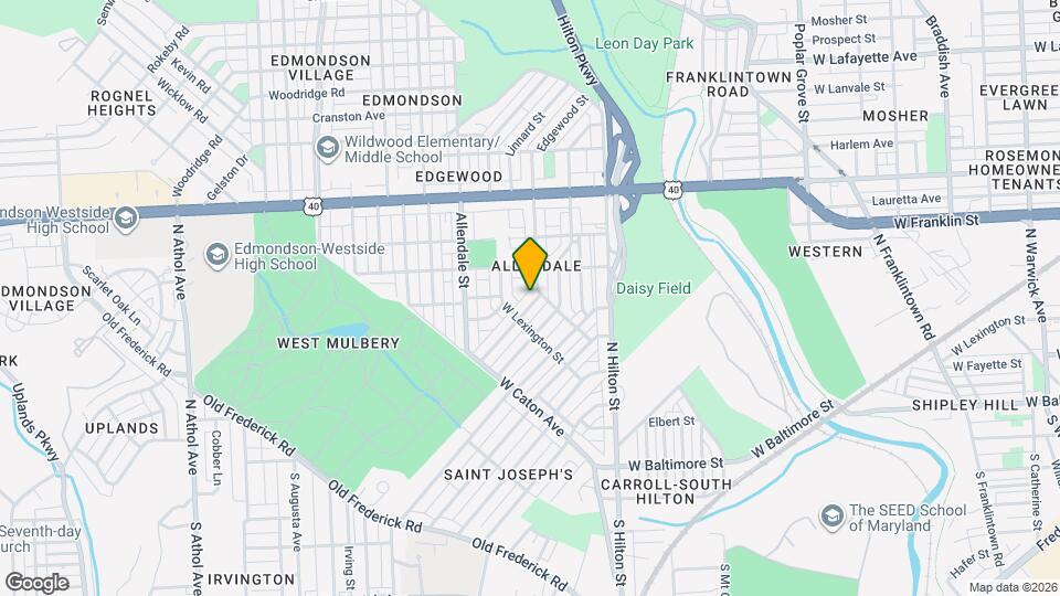220 Edgewood St Mapa y Detalles de la Ubicación