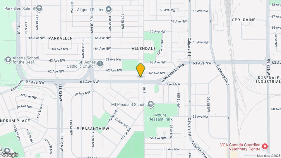 10604 61 Av NW Map and Location Details