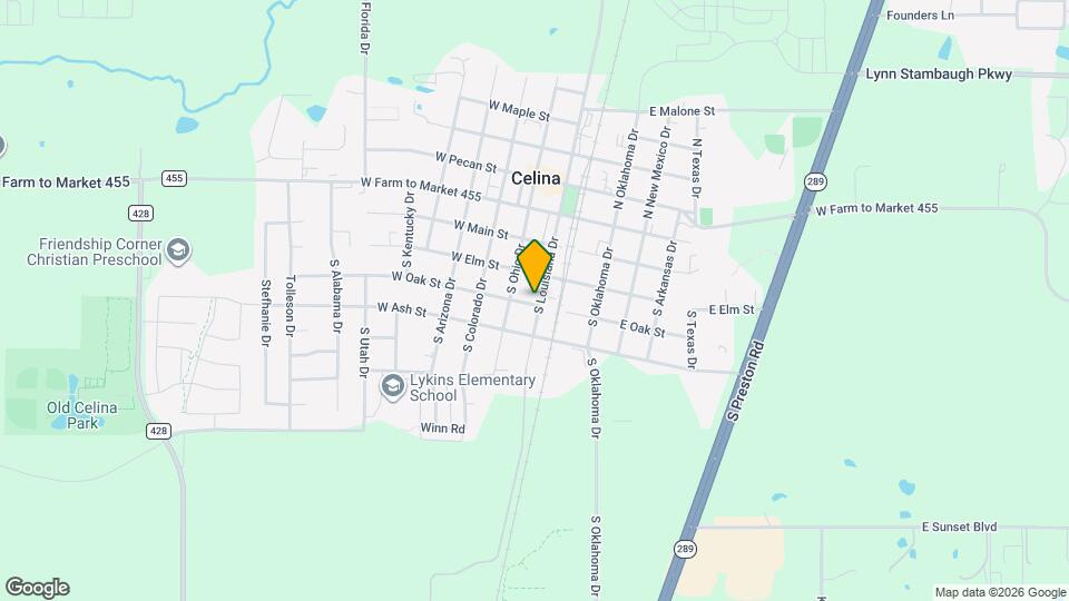 203 W Oak St Map and Location Details