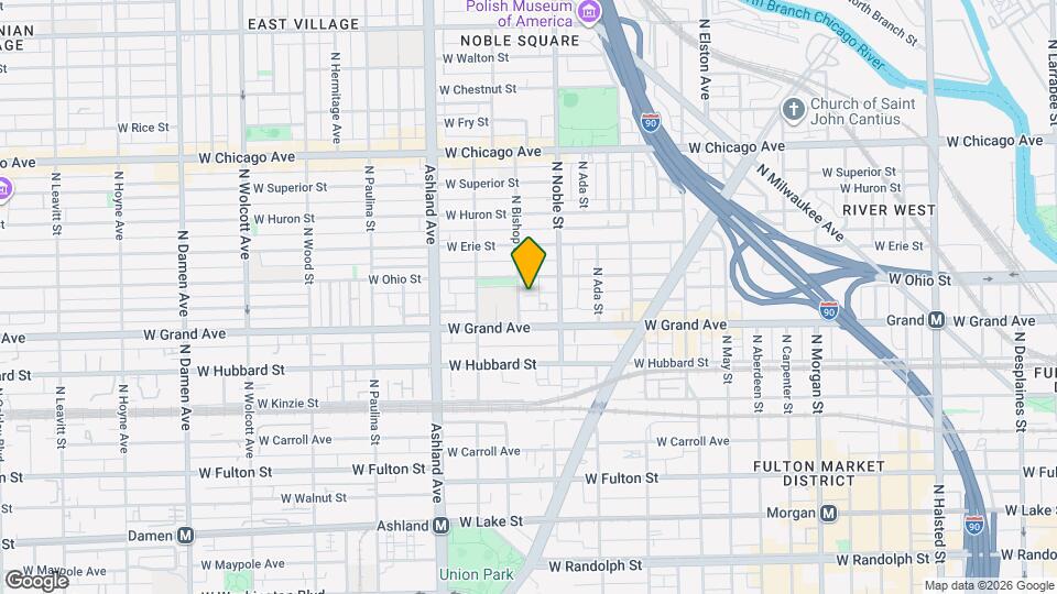 525 N Bishop St Map and Location Details