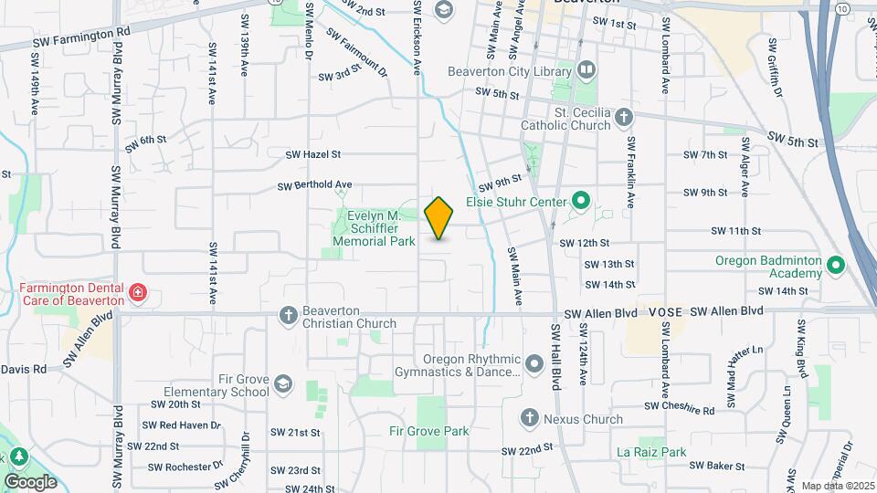 5670 SW Erickson Ave Map and Location Details
