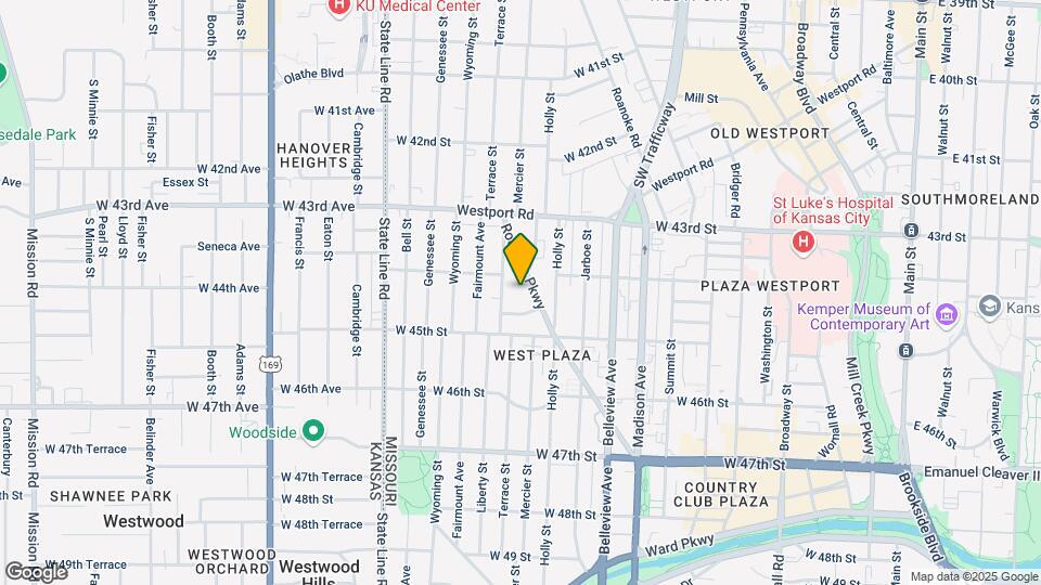 4445 Terrace St Map and Location Details
