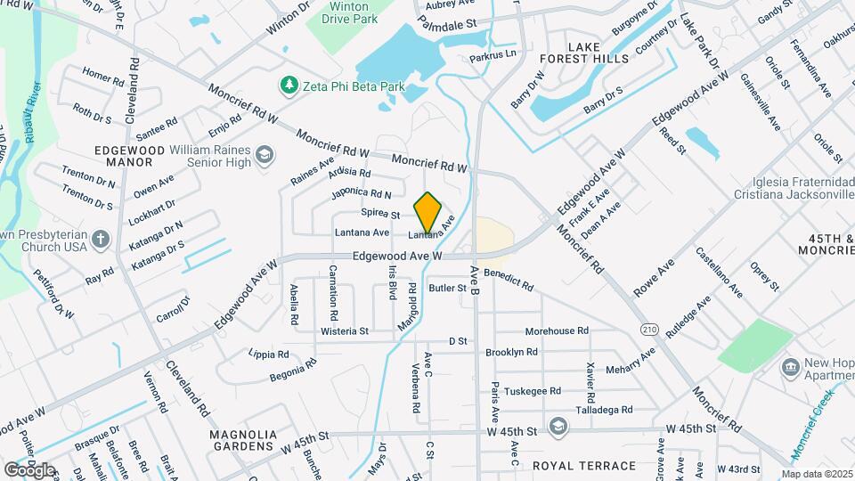 2414 Lantana Ave Map and Location Details