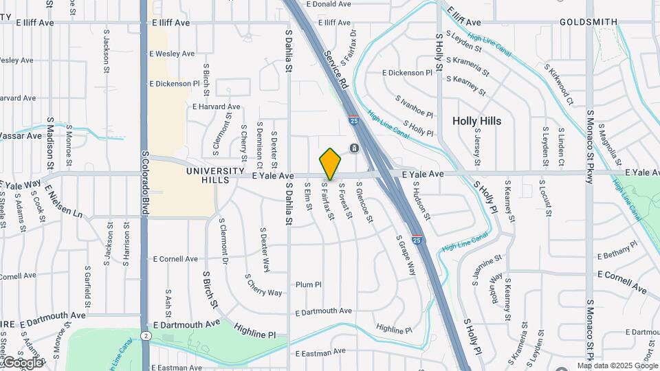 2720 S Fairfax St Map and Location Details