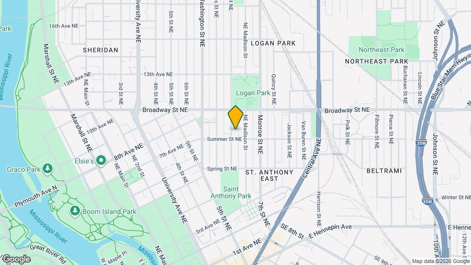 711 Jefferson St NE Map and Location Details