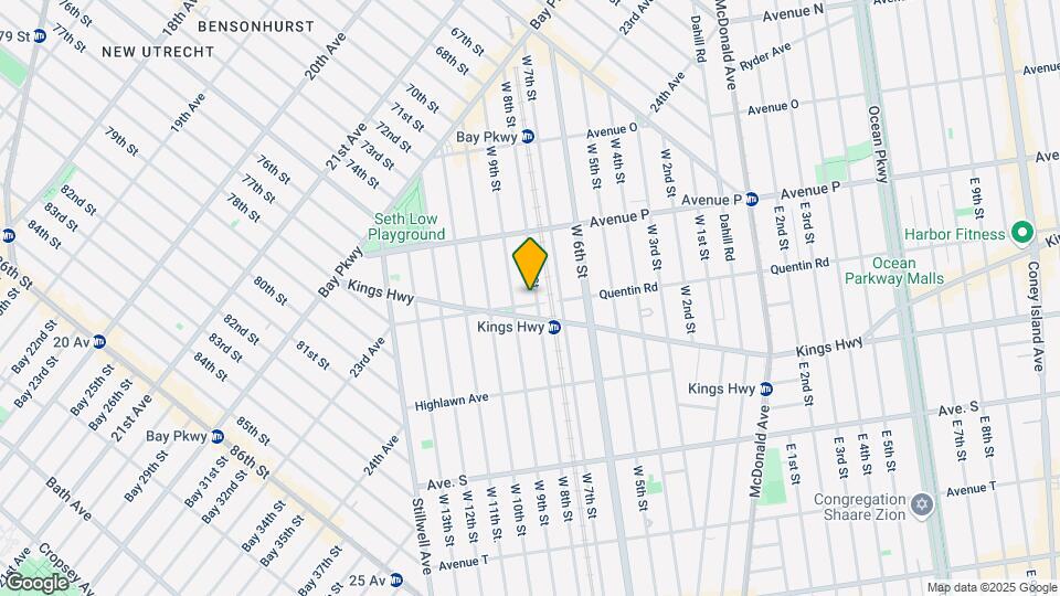 1684 W 8th St Map and Location Details