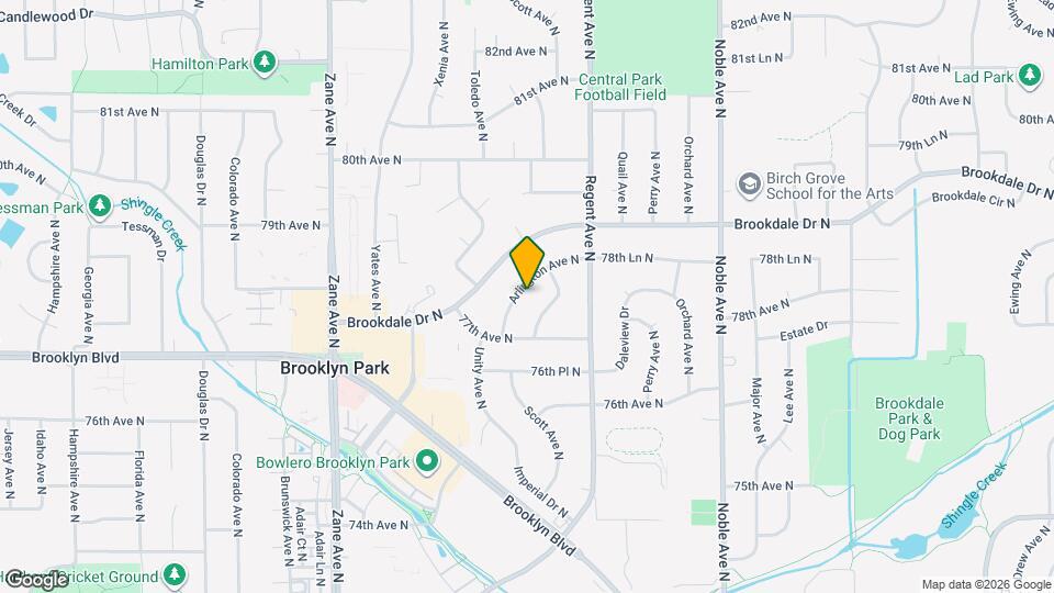 7740 Arlington Ave N Map and Location Details