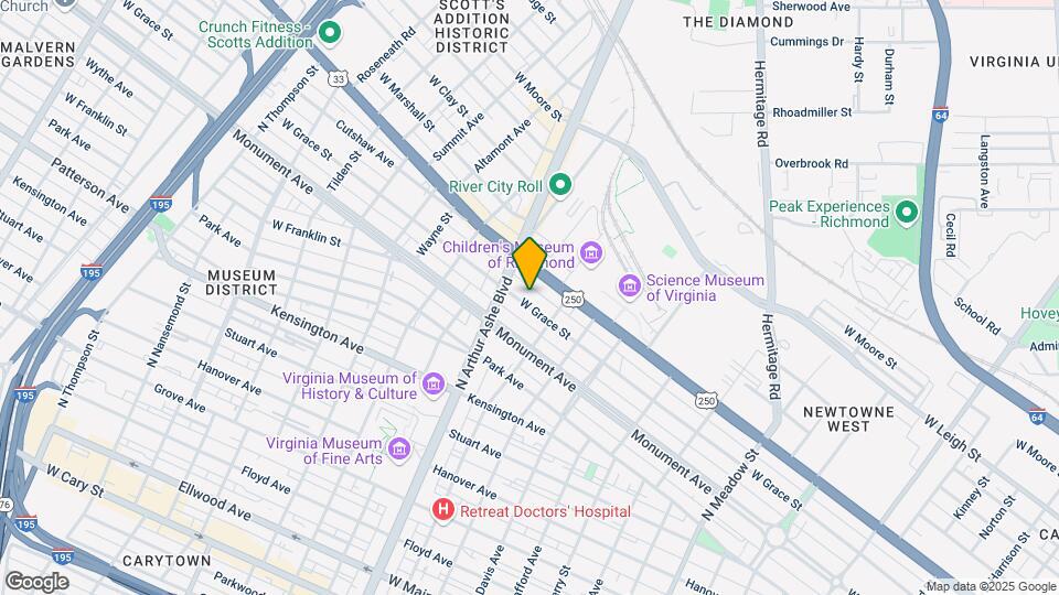 2720 W Grace St Map and Location Details