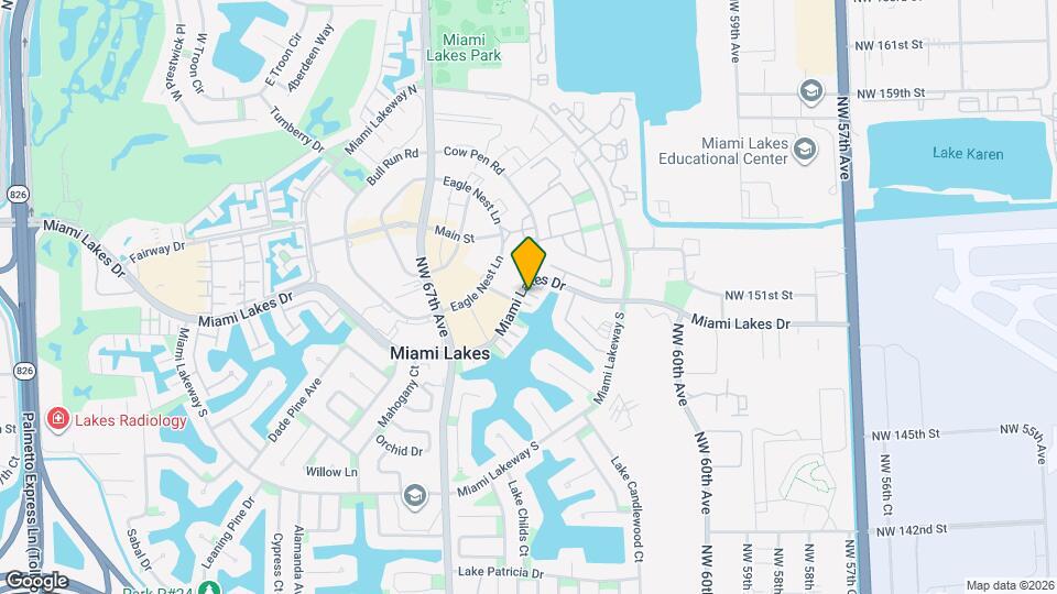 6436 Miami Lakes Dr Map and Location Details