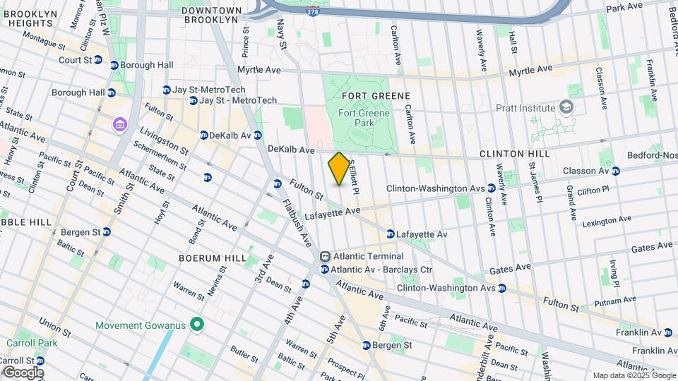 64 Fort Greene Pl Map and Location Details