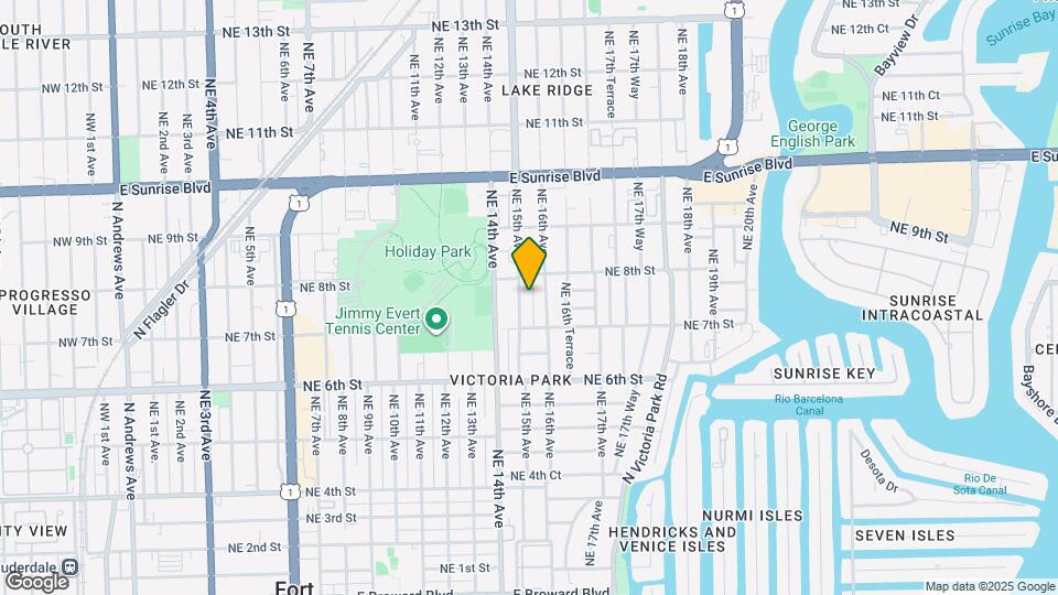 732 NE 15th Ave Map and Location Details