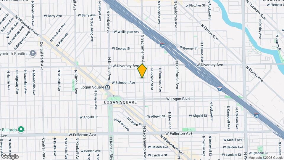 2704 N Sacramento Ave Map and Location Details