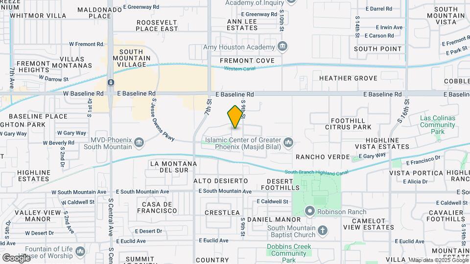 7915 S 8th Way Map and Location Details