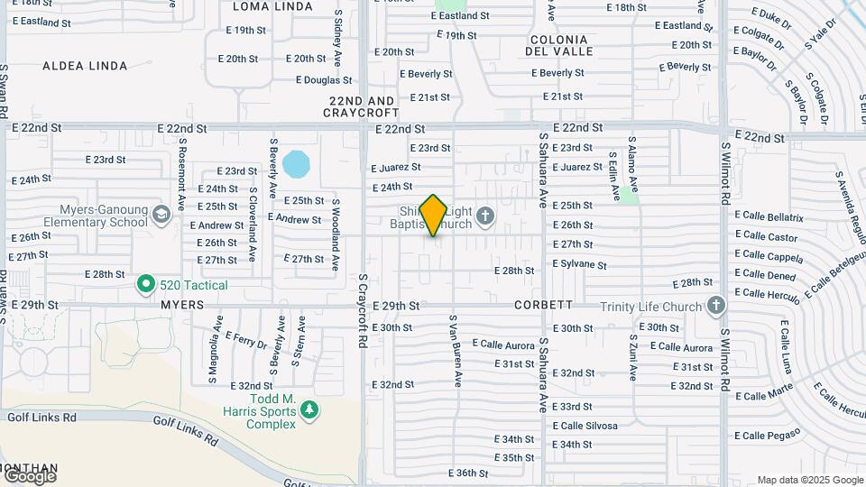 5636 E 26th St, Unit Unit 2 Map and Location Details