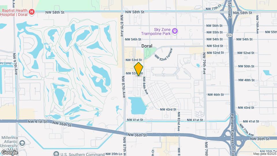 8481 NW 51st Terrace Map and Location Details