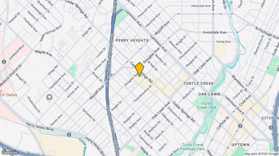 4123 Cedar Springs Rd Map and Location Details