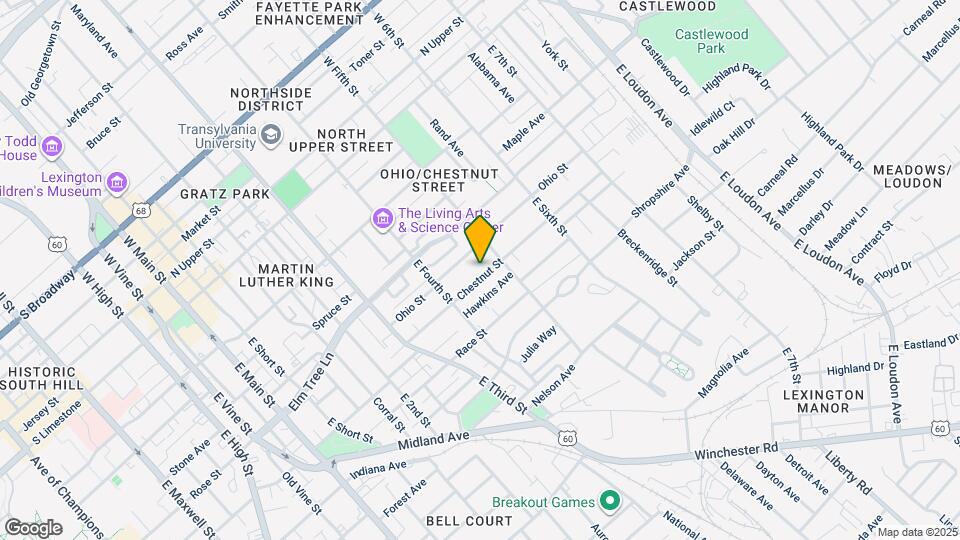 451 Chestnut St Map and Location Details