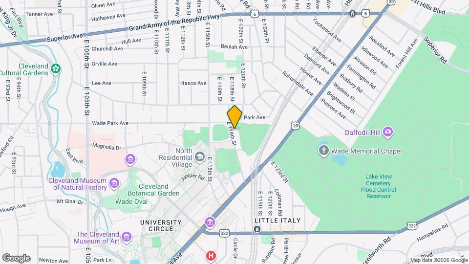 1569 E 118th St Map and Location Details