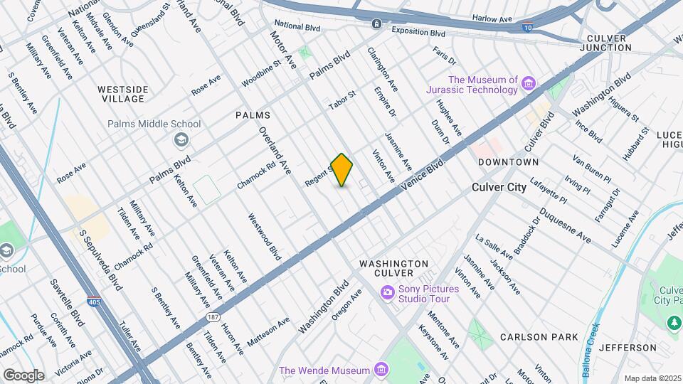 3743 Mentone Ave Mapa y Detalles de la Ubicación