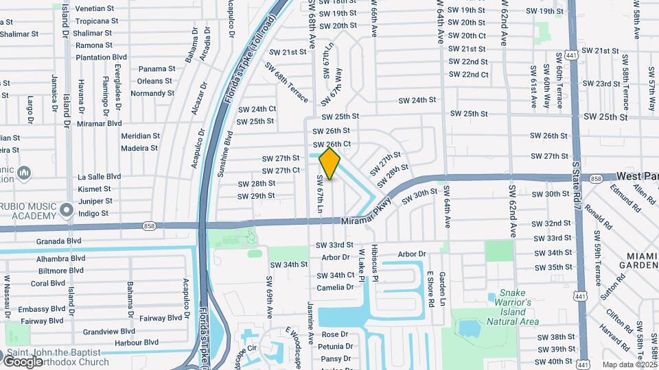 2902 SW 67th Way Mapa y Detalles de la Ubicación