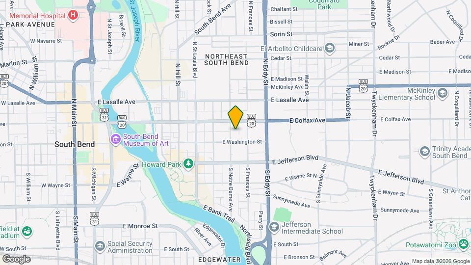 116 N Notre Dame Ave Map and Location Details