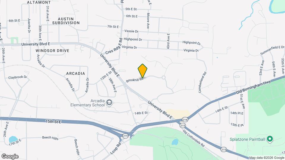 4019 Brookhill Rd Map and Location Details