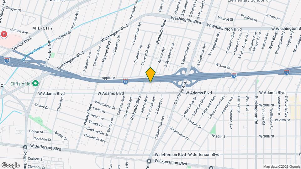 2517 Alsace Ave Mapa y Detalles de la Ubicación