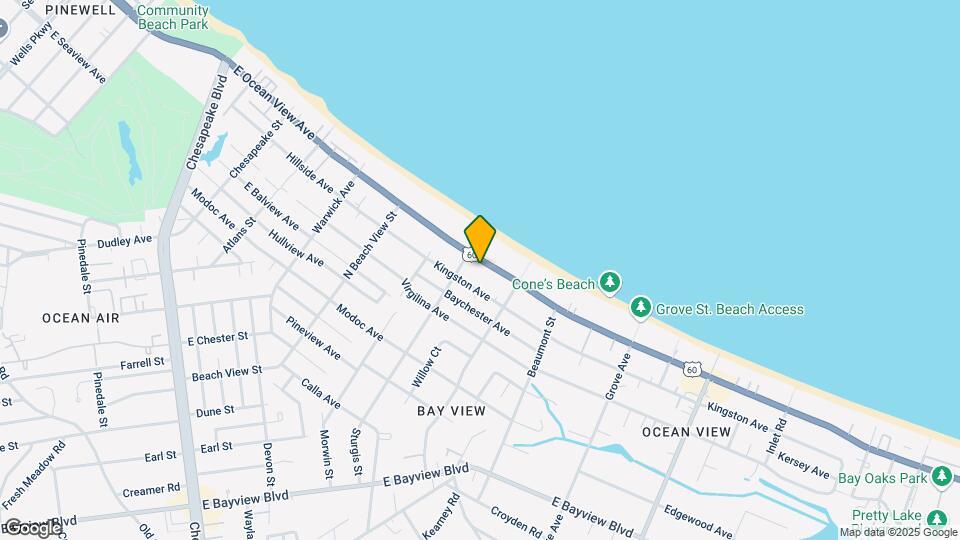 1415 E Ocean View Ave Map and Location Details