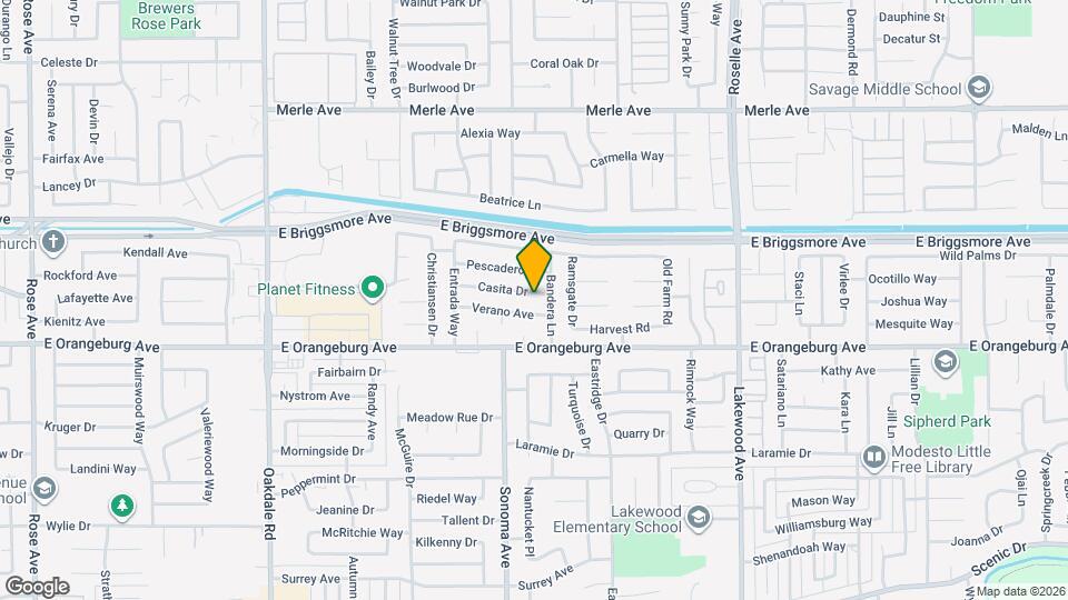 2616 Casita Dr Map and Location Details