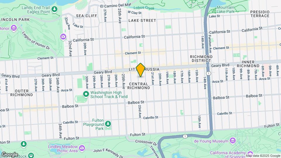 454 23rd Ave Map and Location Details