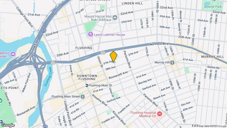 37-18 Bowne St Map and Location Details