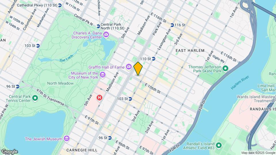 123 E 106th St Map and Location Details
