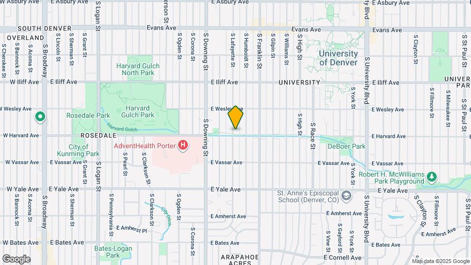 2480 S Lafayette St, Unit 2490 Map and Location Details