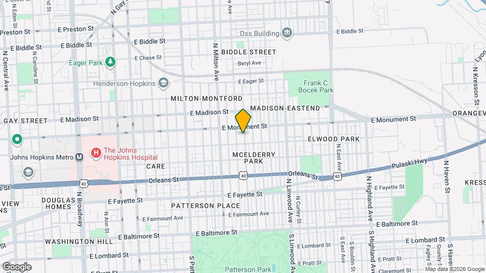 612 N Glover St Mapa y Detalles de la Ubicación