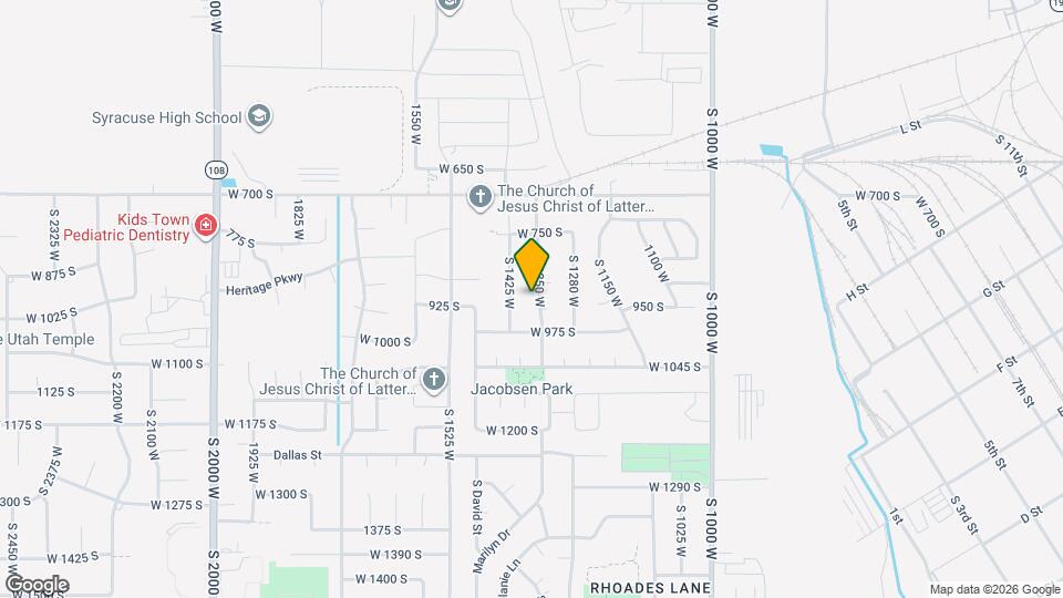 865 S 1350 W, Unit 1 Map and Location Details