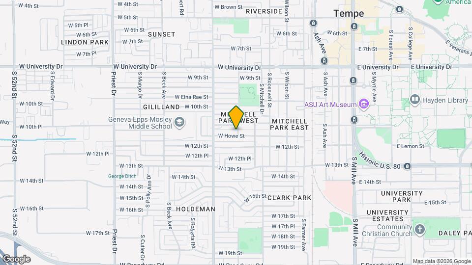 800 W Howe St Map and Location Details