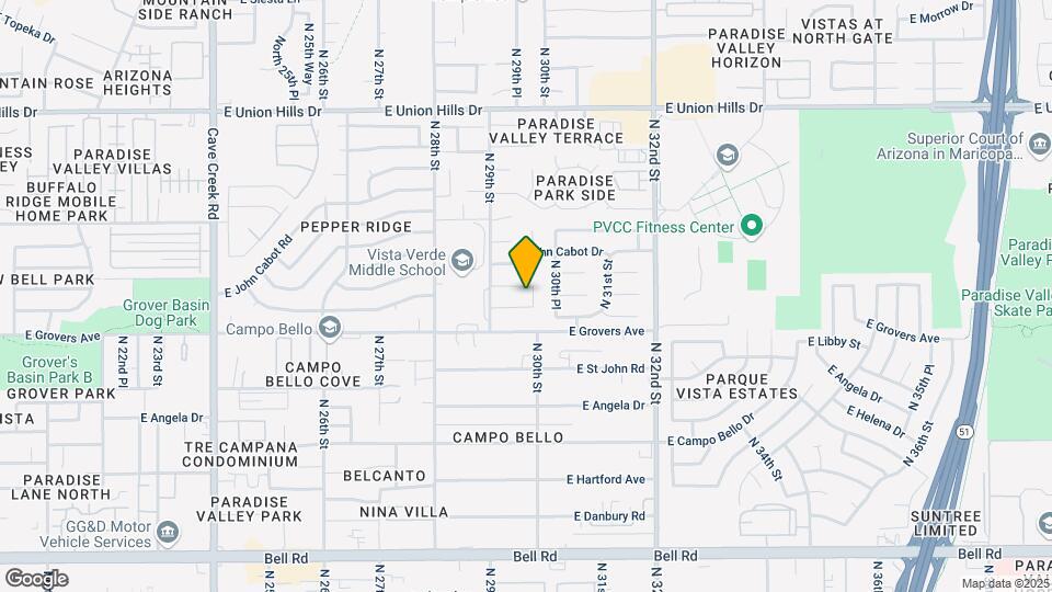 17830 N 30th St Map and Location Details