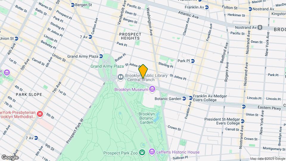 115 Eastern Pkwy Map and Location Details