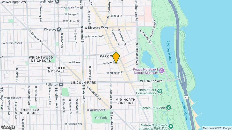 525 W Deming Pl Map and Location Details