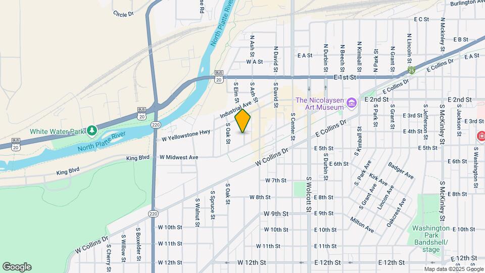450 S Elm St Map and Location Details