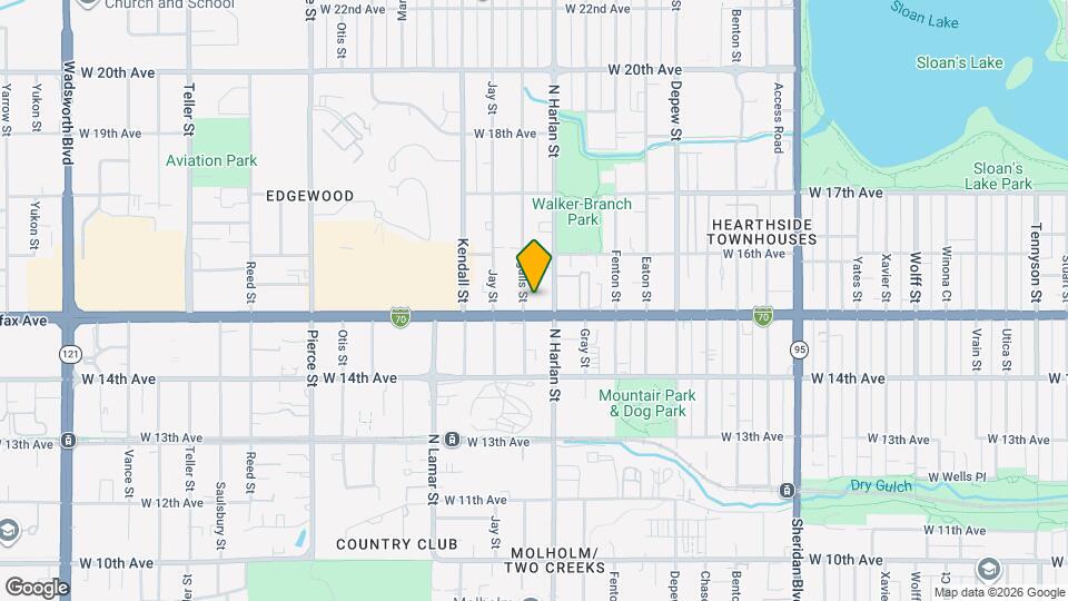 1518 Ingalls St Map and Location Details