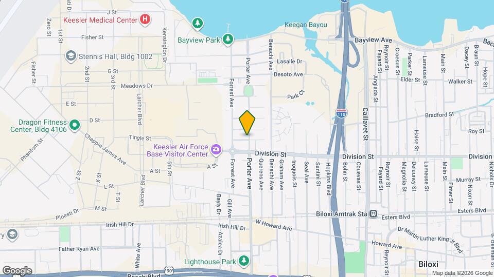 1076 Cherokee St Map and Location Details