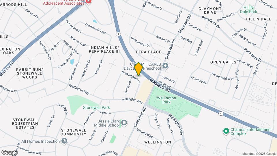 611 Buckingham Ln, Unit Basement Apartment Map and Location Details