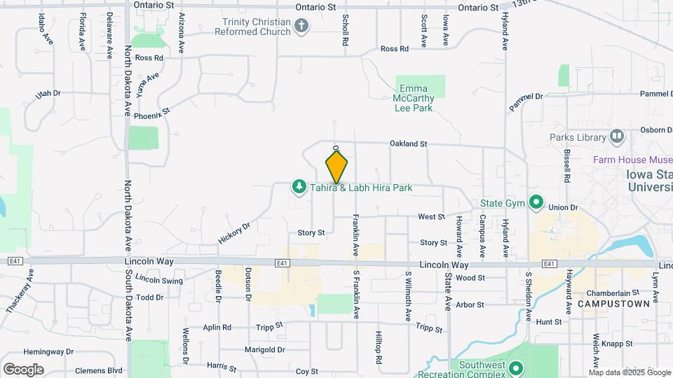 3520 Woodland St Map and Location Details