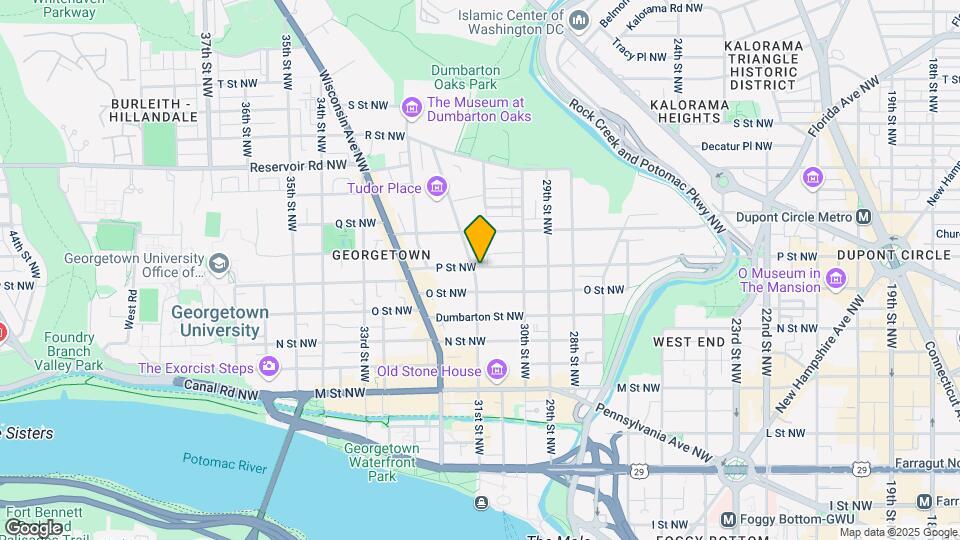 3050 P St NW, Unit #2 Garden Suite Map and Location Details