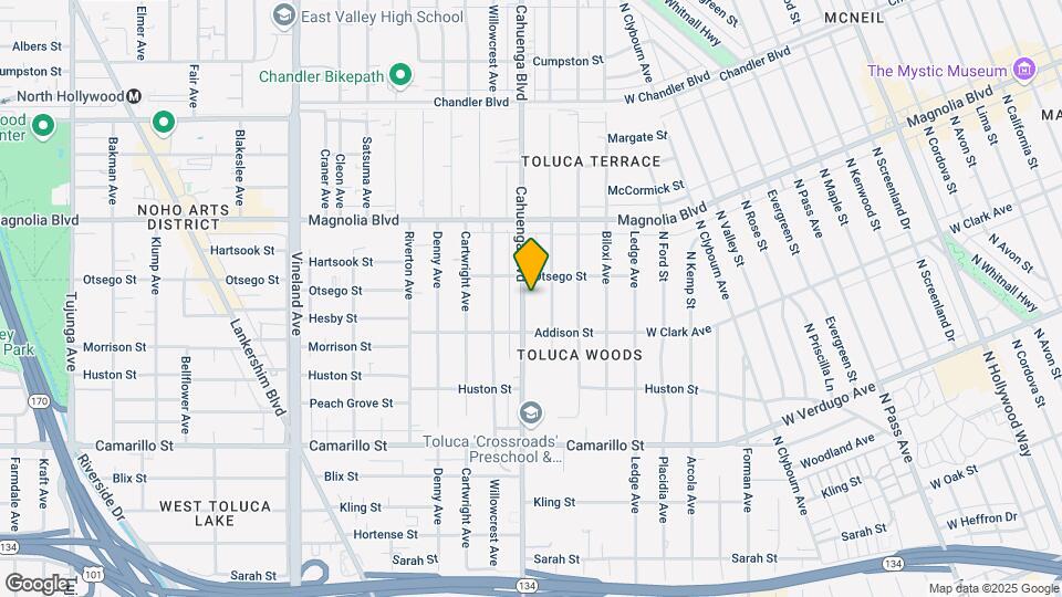5038 Cahuenga Blvd Map and Location Details