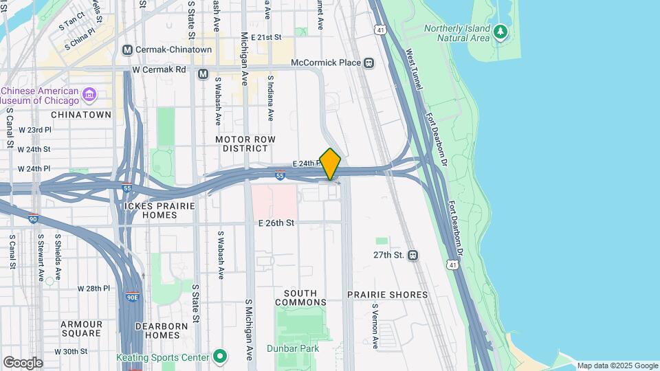 343 E 25th Pl Mapa y Detalles de la Ubicación